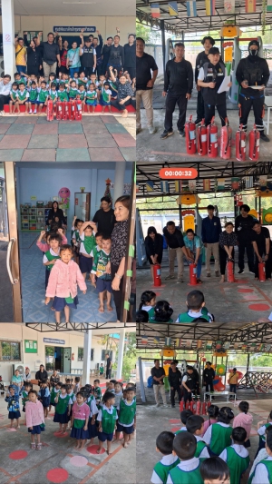 วันที่ 12 มีนาคม 2569 เวลา 10.00 น. กองการศึกษา ร่วมกับ งานป้องกันฯ สำนักปลัดเทศบาล จัดทำการฝึกซ้อมแผนการระงับอัคคีภัย และอพยพผู้ประสบภัย ตามแผนการดำเนินการตามนโยบายจัดระเบียบสังคมในสถานศึกษา ตามมาตรการเพื่อความปลอดภัยในศูนย์พัฒนาเด็กเล็กใ